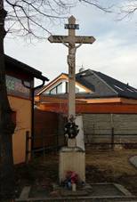 Litvínovice, wayside cross at house No217 (01).jpg