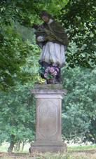 Radkovice u Bude socha sv. Jana Nepomuckho.JPG