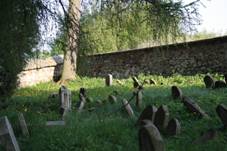 Little graves of Jewish cemetery in Te, Czech Republic.jpg