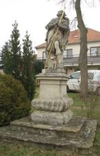Statue of Saint Roch in Daleice, Teb District.JPG