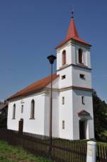 evangelický kostel v Pusté Rybné