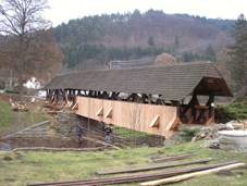 Kryt devn most pes Svratku pi rekonstrukci  (prosinec 2008)