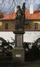 Statue of Saint Florian at Masaryk square, T�eb��.jpg