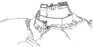 zobrazení hradu ze 13. století