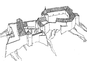 zobrazení hradu ze 17. století