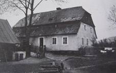 Dlouhá (Langgrün) | dům čp. 83 Konrada Starka v době před rokem 1945